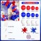 140-Piece Red, White & Blue Balloon Garland Arch Kit – Patriotic 4th of July, Memorial Day, Graduation & Birthday Party Decorations